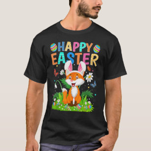 Camiseta Feliz Pascua Bunny Egy Funny Fox Easter Sunday
