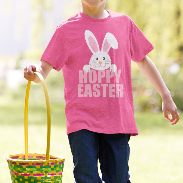 Camiseta Feliz Pascua Bunny Pun Cute Chicas Rosa (Subido por el creador)