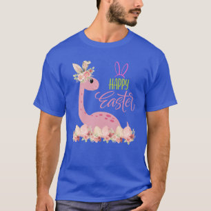 Camiseta Feliz Pascua Bunny Saurus Funny Dinosaur Niños