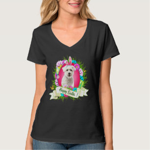 Camiseta Feliz Pascua Cairn Terrier llevando huevos de pera