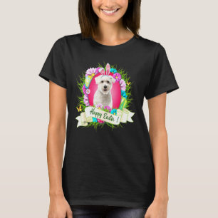 Camiseta Feliz Pascua Cairn Terrier llevando huevos de pera