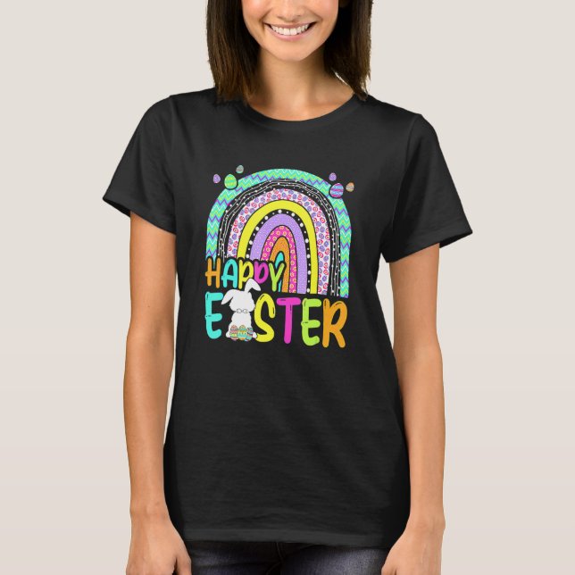 Camiseta Feliz Pascua: Campaña de caza de huevos de conejo  (Anverso)