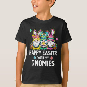 Camiseta Feliz Pascua Con Mis Chicas De Gnomies Niños Mujer