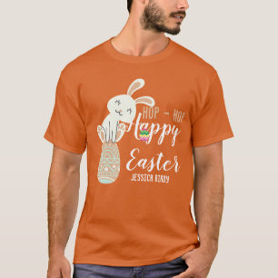 Camiseta Feliz Pascua, conejito de Pascua simple y linda fa