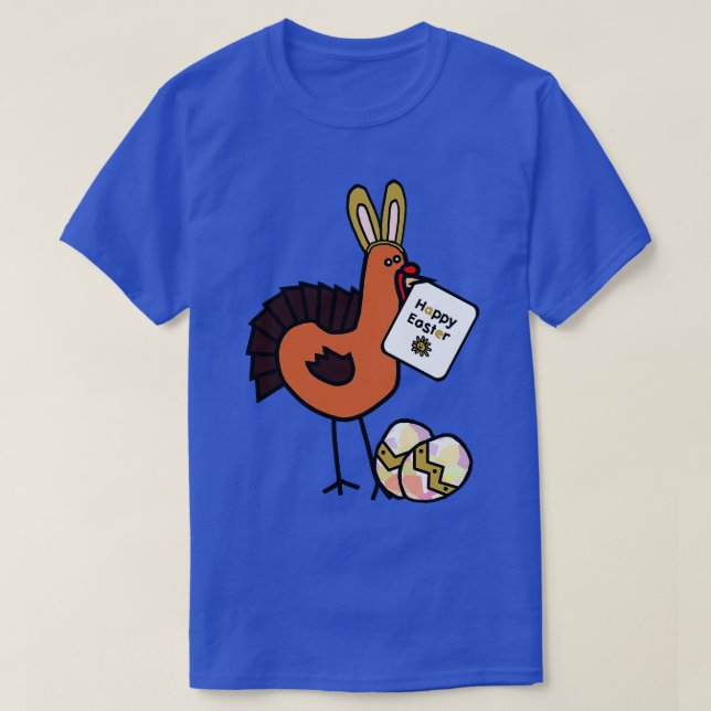 Camiseta Feliz Pascua Conejito Orejas En La Celebración De  (Diseño del anverso)