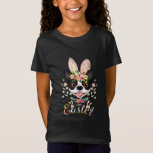 Camiseta Feliz Pascua Conejo Boston Terrier Amantes con Eas