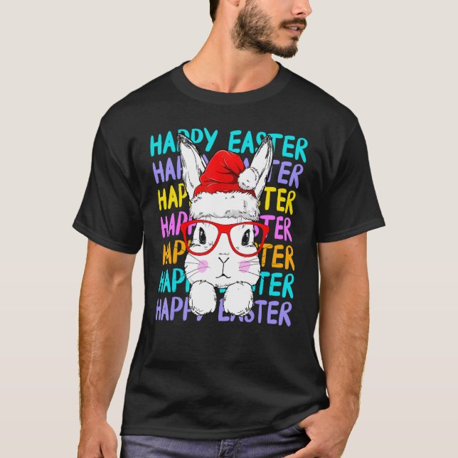 Camiseta Feliz Pascua Conejo conejo conejo Navidades feos s (Anverso)
