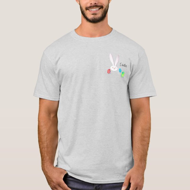 Camiseta Feliz Pascua Conejo Divertido (Anverso)