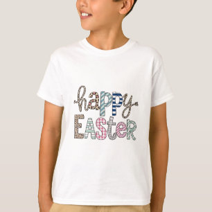Camiseta Feliz Pascua Conejo Floral Lindo Primavera Leopard