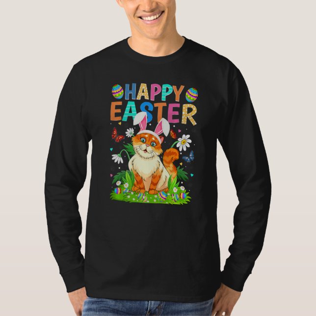 Camiseta Feliz Pascua Conejo Huevo Gracioso Domingo de Pasc (Anverso)