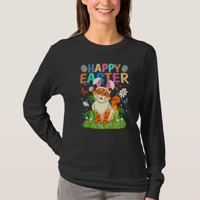 Camiseta Feliz Pascua Conejo Huevo Gracioso Domingo de Pasc (Anverso)