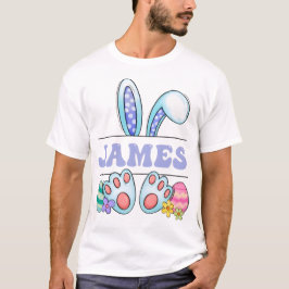 Camiseta Feliz Pascua Conejo Lindo Personalizado Niño Pascu