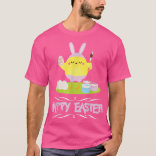 Camiseta Feliz Pascua Conejo Oídos Pollo Huevo Divertido fe