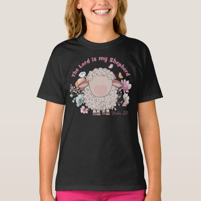 Camiseta Feliz Pascua Cristiana El Señor Es Mi Pastor (Anverso)