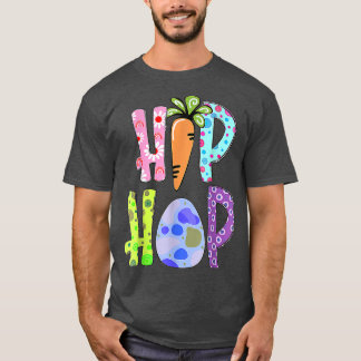 Camiseta Feliz Pascua Cute Leoparny Hip Hop Easter Bun