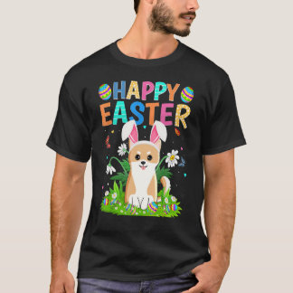 Camiseta Feliz Pascua de Abundantes Conejillos Graciosos Ak