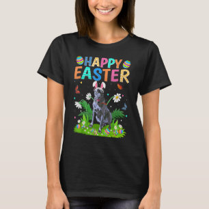 Camiseta Feliz Pascua de Abundantes Huevos Graciosos Cane C