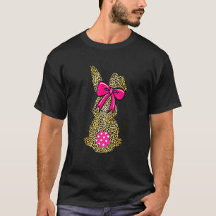 Camiseta Feliz Pascua de Búfalo Pintado Leopardo Imprimido 