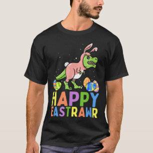Camiseta Feliz Pascua de los Dinosaurios T Re Conejo de Pas