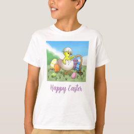 Camiseta Feliz Pascua de Resurrección Pollo