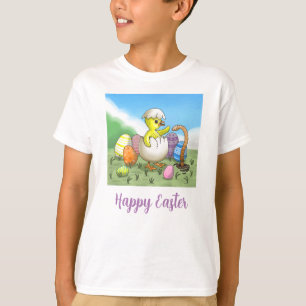 Camiseta Feliz Pascua de Resurrección Pollo