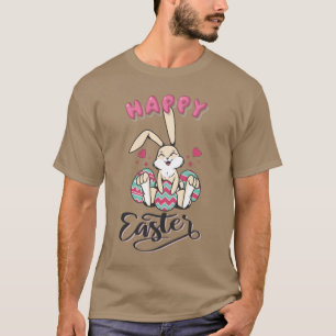 Camiseta Feliz Pascua desde el encantador conejo de Pascua
