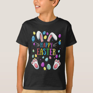 Camiseta Feliz Pascua Dice Bunny Gifts Egg Graphic Familiar