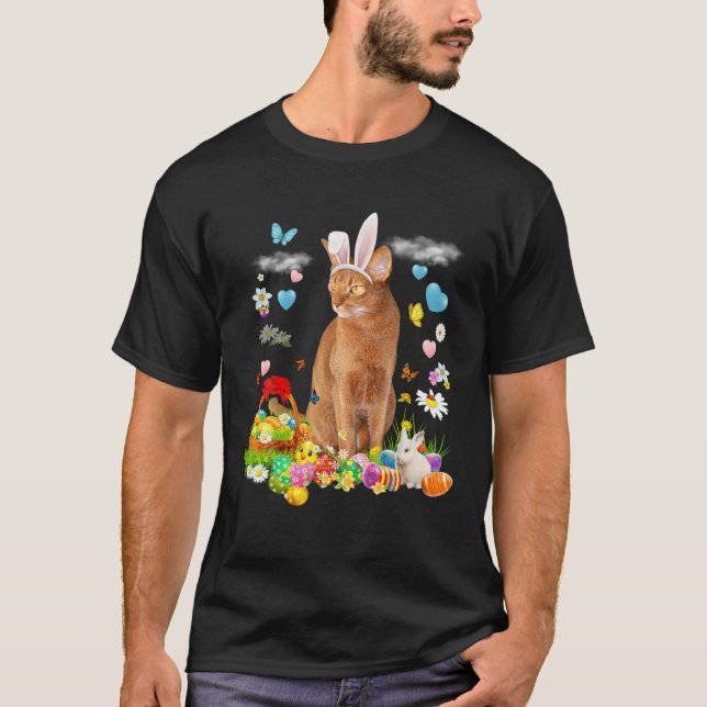 Camiseta Feliz Pascua, dulce conejito, perro pastor austral (Anverso)