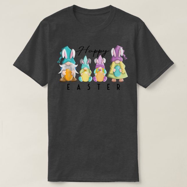 Camiseta Feliz Pascua, Familia Espiritual Con Huevos De Pas (Diseño del anverso)