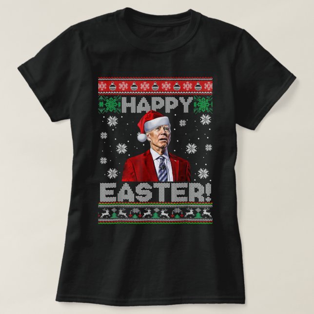 Camiseta Feliz Pascua Fea, Navidades del Día de San Patrici (Diseño del anverso)