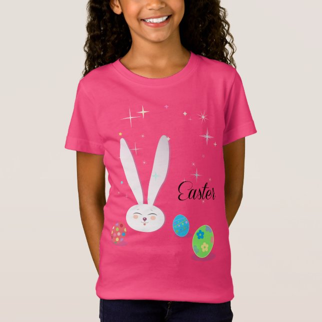 Camiseta Feliz Pascua, Fiesta de caza de huevos de pascua (Anverso)