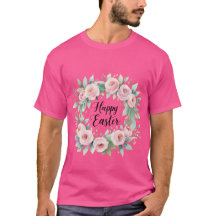 Feliz Pascua - Floral acuarela