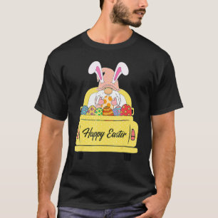 Camiseta Feliz Pascua Gnome Shirt Eggt Bunny Ears Yellow Ea
