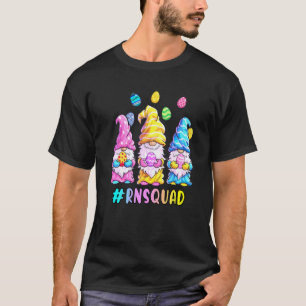 Camiseta Feliz Pascua Gnomos Caza de Huevos Enfermera Regi