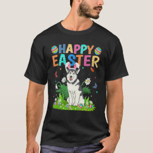 Camiseta Feliz Pascua Graciosa Alaskan Malamute Perro Pascu