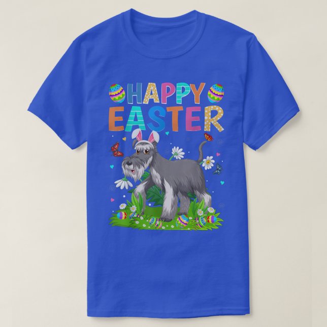 Camiseta Feliz Pascua Graciosa Cable Para El Terrier Perro  (Diseño del anverso)