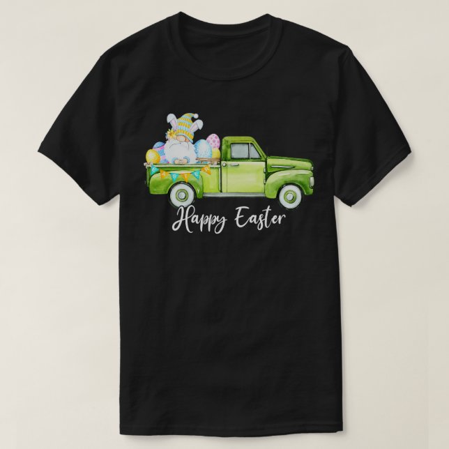 Camiseta Feliz Pascua Graciosa Gnome Bunny Ears Easter East (Diseño del anverso)