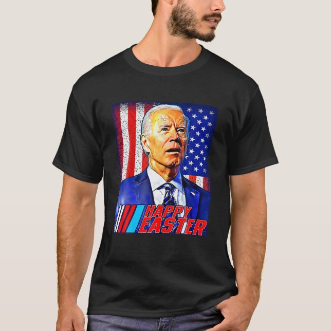 Camiseta Feliz Pascua Graciosa Joe Biden 4 De Julio Hombres (Anverso)