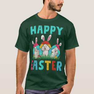 Camiseta Feliz Pascua Guay Vintage Retro Bunny Easter Poodl