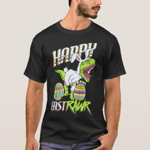 Camiseta Feliz Pascua Huevo de Conejo de Pascua Cute Trex D