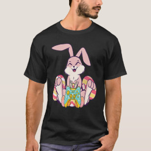 Camiseta Feliz Pascua Joystick Bunny Ear Funny Gaming Kids