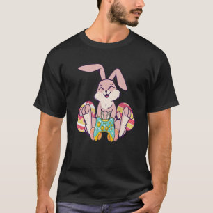 Camiseta Feliz Pascua Joystick Bunny Ear Funny Gaming Kids