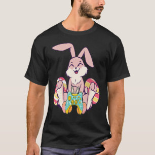 Camiseta Feliz Pascua Joystick Bunny Ear Gaming Niños