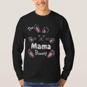Camiseta Feliz Pascua La Mamá Coneja  Familia Combinada Pas