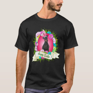 Camiseta Feliz Pascua, Manchester Terrier, usando pera de c