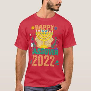 Camiseta Feliz Pascua Matzah festividad judía Pesach Holida