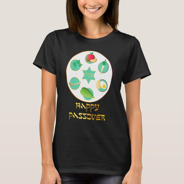 Camiseta Feliz Pascua Matzah Matzo Cute Judío (Anverso)