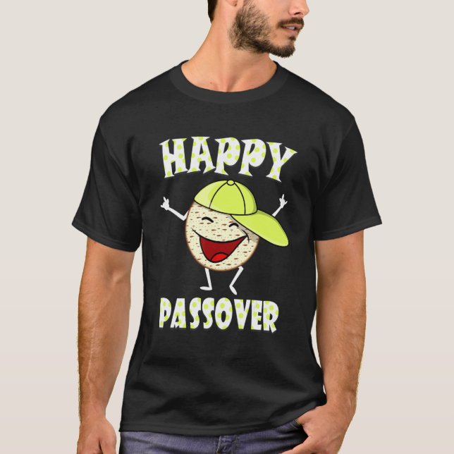 Camiseta Feliz Pascua Matzah Passover al judío Seder Matzo (Anverso)