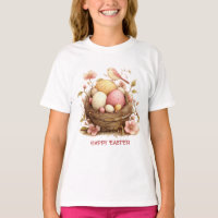 Feliz Pascua Nido de Pájaros Huevos Pájaro