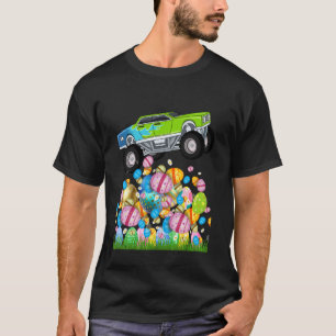Camiseta ¡Feliz Pascua! Niños pequeños lindos Camión impres